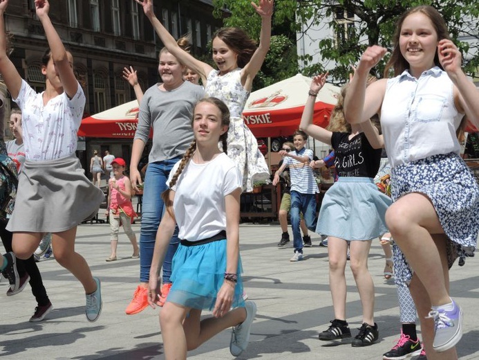 Flash mob na Dzień Dziecka w Bielsku-Białej