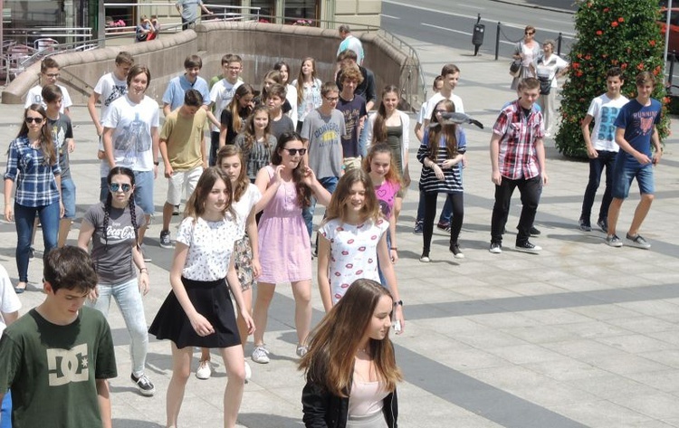 Flash mob na Dzień Dziecka w Bielsku-Białej