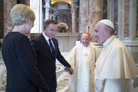 Andrzej Duda i papież Franciszek