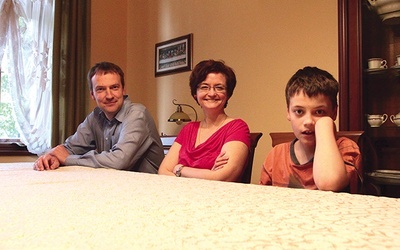 Joanna Pyzińska z mężem i synem cieszą się, że będą mogli przyjąć pielgrzymów w swoim zwyczajnym, polskim domu.