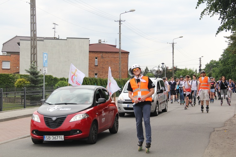 Pielgrzymka rolkowa do Rud (Paniówki)