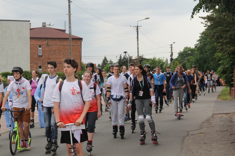 Pielgrzymka rolkowa do Rud (Paniówki)