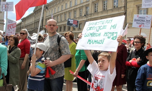 W proteście uczestniczyły całe rodziny