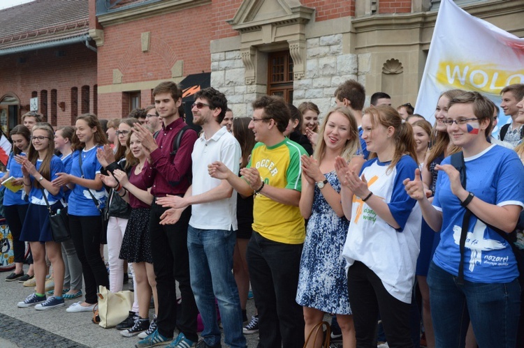 Flash mob wolontariuszy ŚDM