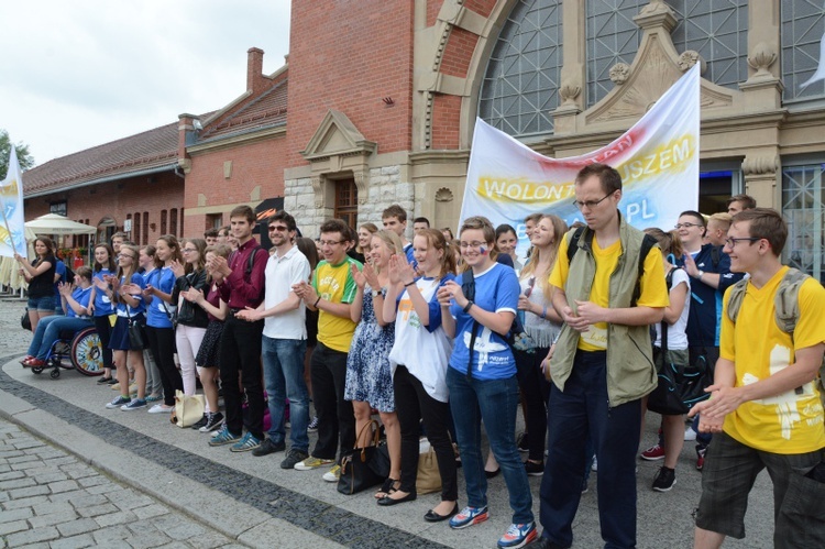 Flash mob wolontariuszy ŚDM