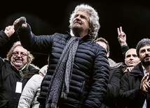 Beppe Grillo, znany satyryk, jest liderem Ruchu Pięciu Gwiazd.