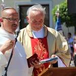 Poświęcenie pomnika św. abp. Bilczewskiego w Wilamowicach