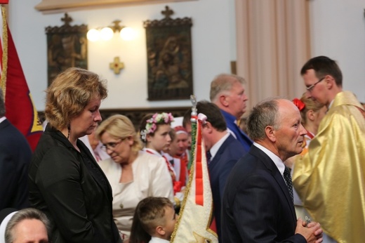 Poświęcenie pomnika św. abp. Bilczewskiego w Wilamowicach