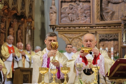 Poświęcenie pomnika św. abp. Bilczewskiego w Wilamowicach