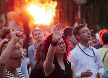 Zielonogórzanie chętnie przyłączyli się do uwielbienia z zespołem TGD.