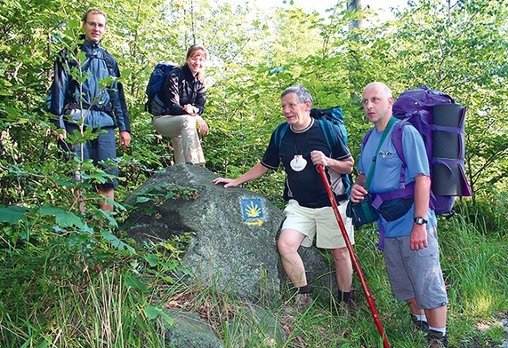 	Pątnicy na ślężańskim odcinku Camino de Santiago.