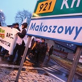 Protesty pracowników kopalni w Makoszowach w styczniu 2015 r.