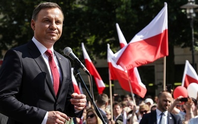Andrzej Duda przemawia w Bieruniu