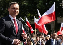 Andrzej Duda przemawia w Bieruniu