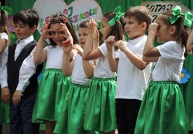 Starszaki opuszczające Przedszkole Katolickie popisywały się swoimi umiejętnościami