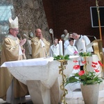 Abp Skworc błogosławi wizerunek Niepokalanej Jutrzenki Wolności w Katowicach