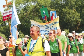 Wejście pielgrzymów na Jasną Górę.