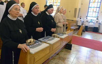 Siostry, które w ostatnich latach pracowały w seminarium (od lewej): s. Bernadetta, s. Hiacynta i s. Łucja 