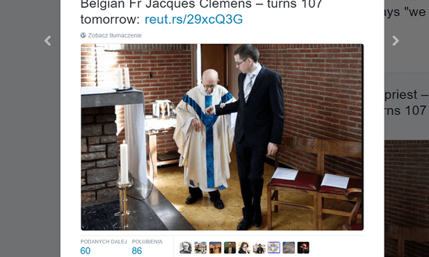 Najstarszy ksiądz świata ma dziś urodziny