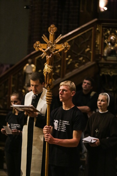 Ciemne Typy podczas peregrynacji bł. Piera Giorgio Frassatiego w Rybniku