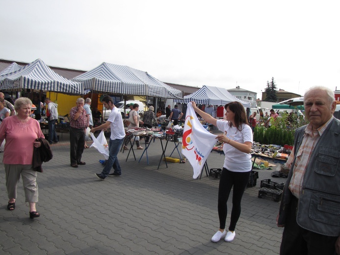 Flash mob przed ŚDM w Przasnyszu