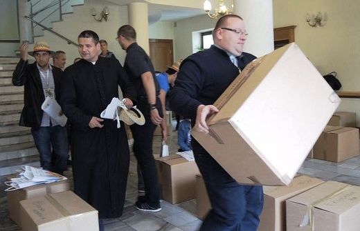 Koordynatorzy parafialni odebrali pakiety dla swoich gości
