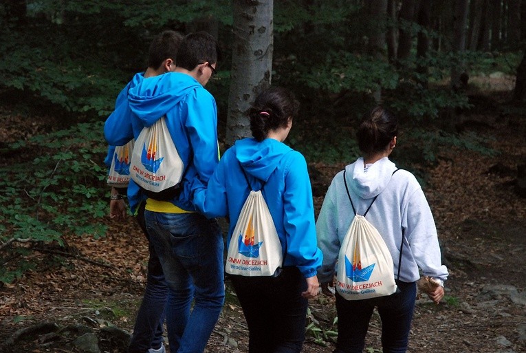 Kolumbijscy pielgrzymi na Ślęży