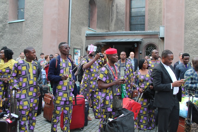 Powitanie Nigeryjczyków w Tarnowskich Górach