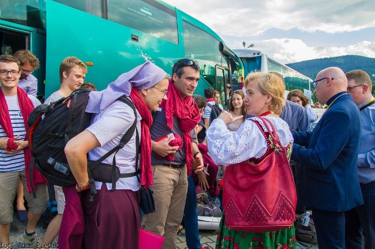 Pielgrzymi z Francji w Tymbarku