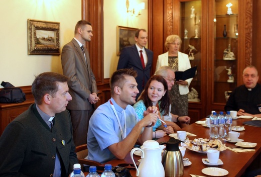 Spotkanie delegacji ŚDM w zabrzańskim ratuszu