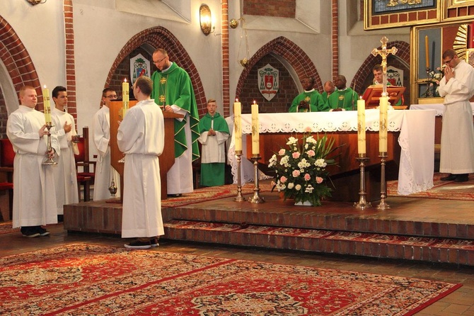ŚDM w Słupsku, Msza św. w kościele mariackim