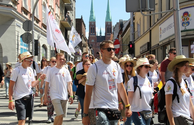 ŚDM 2016 - Marsz przez Rybnik