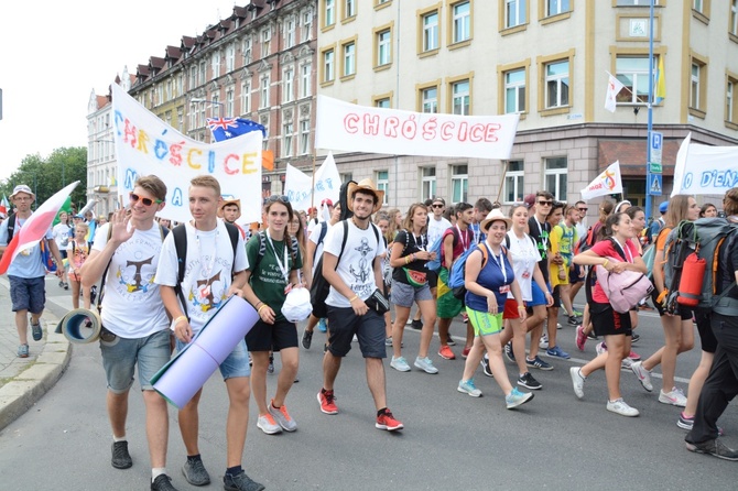 Marsz młodego Kościoła przez Opole