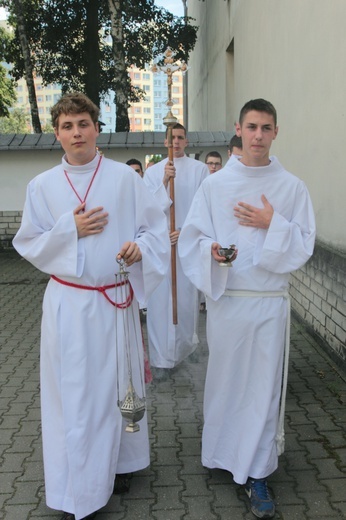 Eucharystia z widokiem na stadion