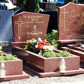 ▲	Grób ks. Gerarda Witta na elbląskim cmentarzu. 