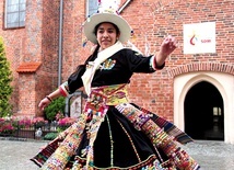 Pielgrzymi z Boliwii opowiadali o Kościele w swojej ojczyźnie i prezentowali swoje tańce, m.in. w Rokitnie i zielonogórskiej konkatedrze.