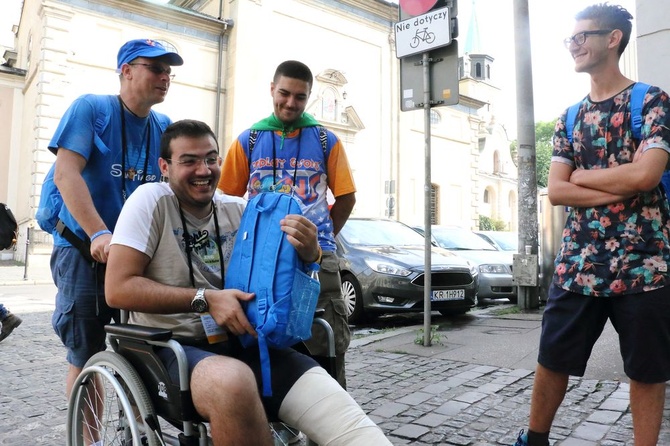 Pielgrzymi ŚDM na ulicach Krakowa