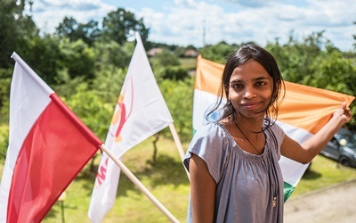 Sita przyjechała na ŚDM z Indii, gdzie mieszka w ośrodku Jeevodaya dla osób dotkniętych trądem.