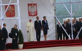 Pierwsze chwile papieża Franciszka w Polsce