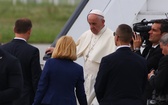 Pierwsze chwile papieża Franciszka w Polsce