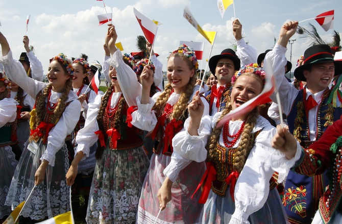 Pierwsze chwile papieża Franciszka w Polsce