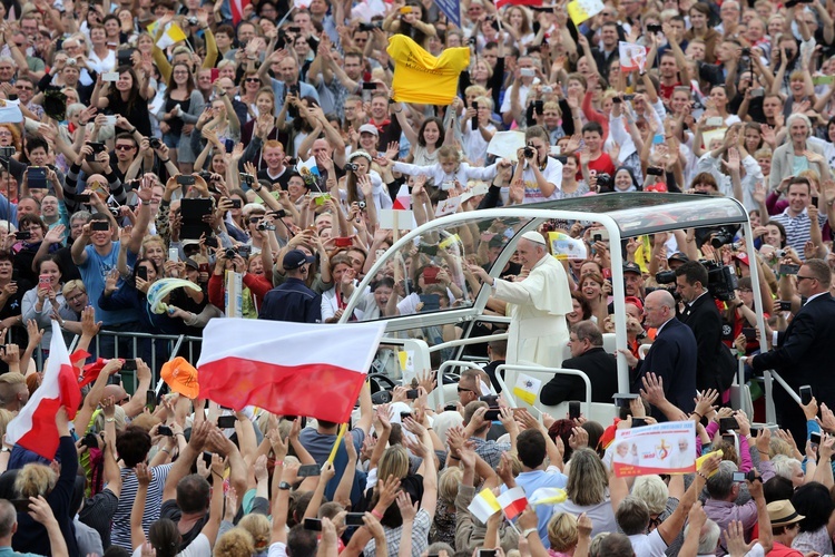 Franciszek u stóp Maryi