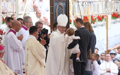 Franciszek u stóp Maryi