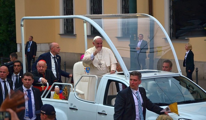 Franciszek i pielgrzymi z Lublina 