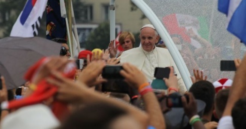 Spotkanie młodzieży z Franciszkiem