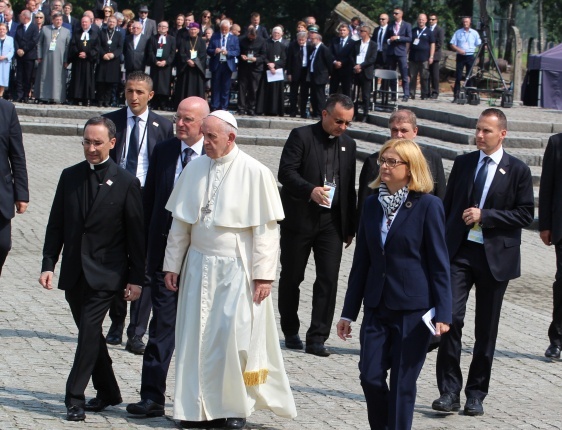 Wizyta papieża Franciszka w Birkenau