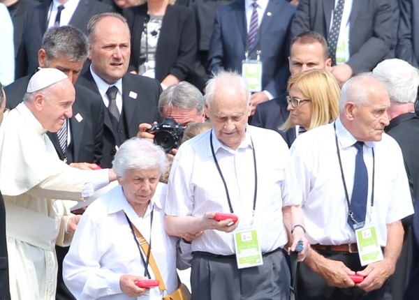 Wizyta papieża Franciszka w Birkenau