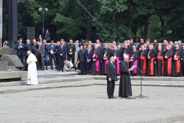 Wizyta papieża Franciszka w Birkenau