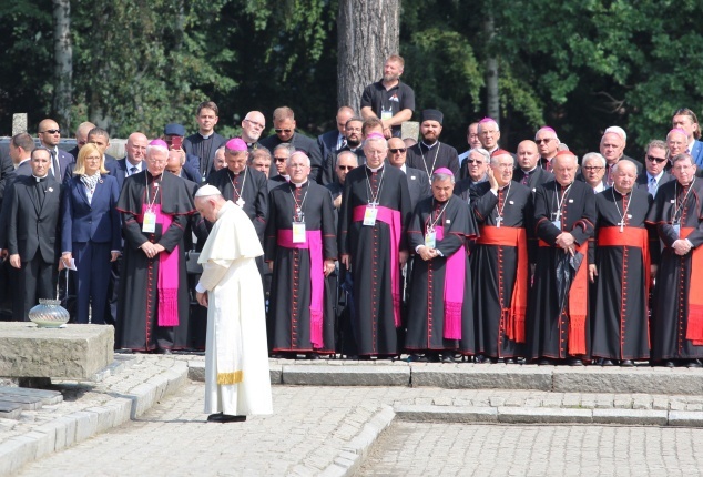 Wizyta papieża Franciszka w Birkenau