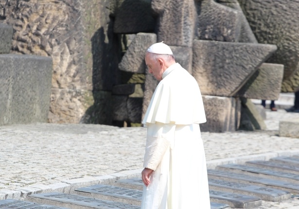 Wizyta papieża Franciszka w Birkenau